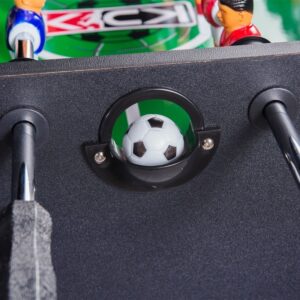 KICK Triumph 55 Foosball Table Black Soccer Style Foosballs