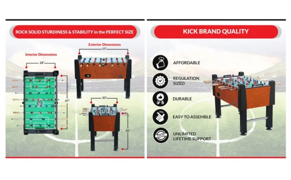 KICK Emperor 55" Foosball Table - Image 12