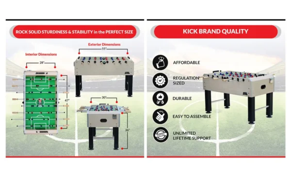 KICK Gemini 55" Foosball Table - Image 14