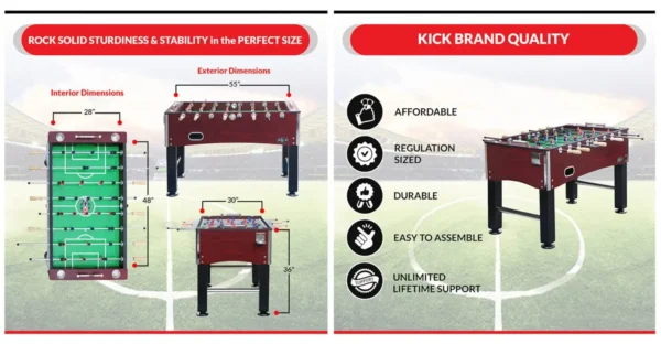 KICK Royalton 55" Foosball Table - Image 20