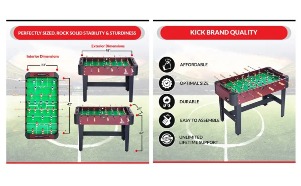 KICK Conquest 48" Foosball Table - Image 17