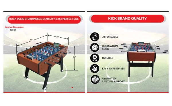 KICK Solstice 55" Foosball Table - Image 10