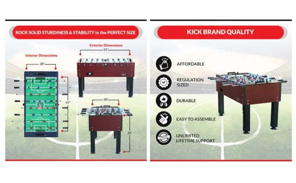 KICK Ambassador 55" Foosball Table - Image 8