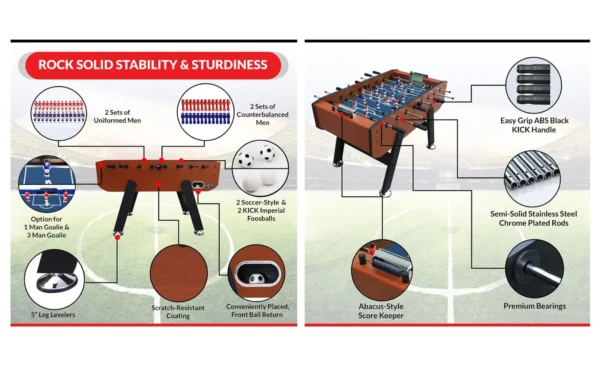 KICK Solstice 55" Foosball Table - Image 11
