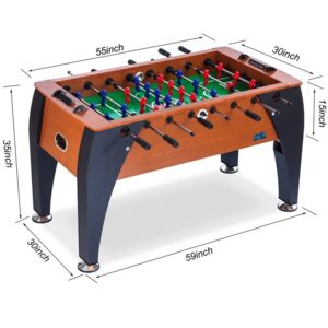KICK Legend 55 Foosball Table Dimensions