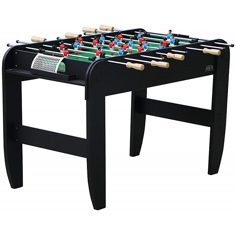 foosball table with electronic scoring