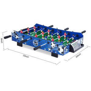 KICK Squire 33 Compact Mini Tabletop Foosball Table Dimensions