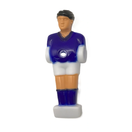 Blue Uniformed (Blue Socks) Player Set for 48" Foosball Table (non-counterweighted)