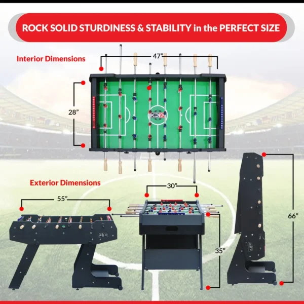 KICK Majesty 55" Folding Foosball Table - Image 20