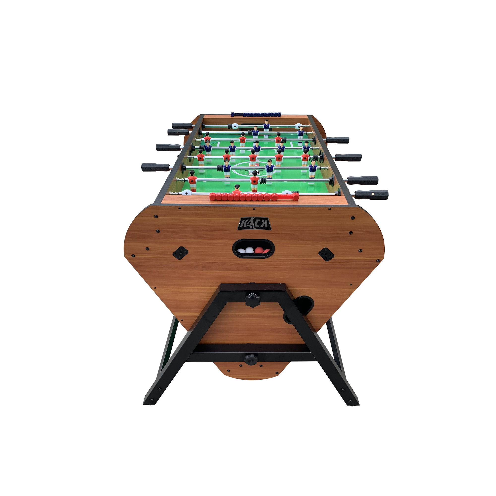 KICK Triplex 55″ 3-in-1 Swivel Multi Game Table (Brown)