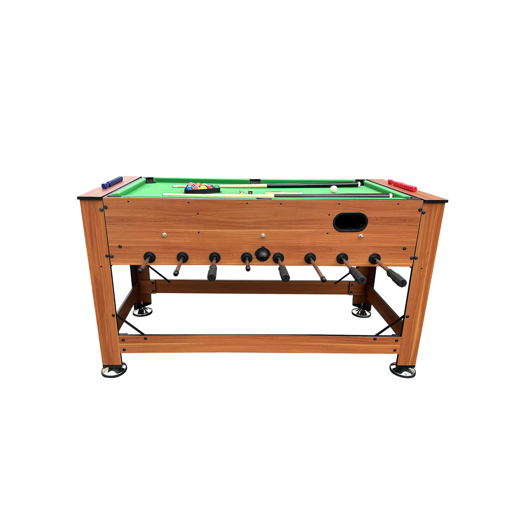 KICK Dyad 55″ 2-in-1 Multi Game Table (Brown)